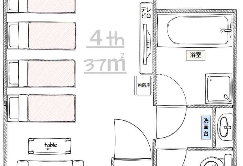 スタンダード４人部屋, Okinawa Hotel Precia