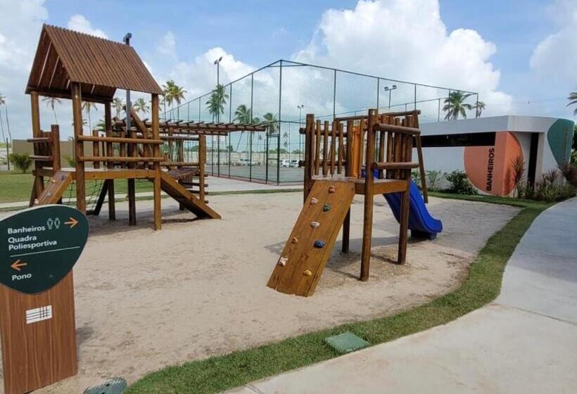 带2个卧室的公寓, Flat Mana Beach Muro Alto