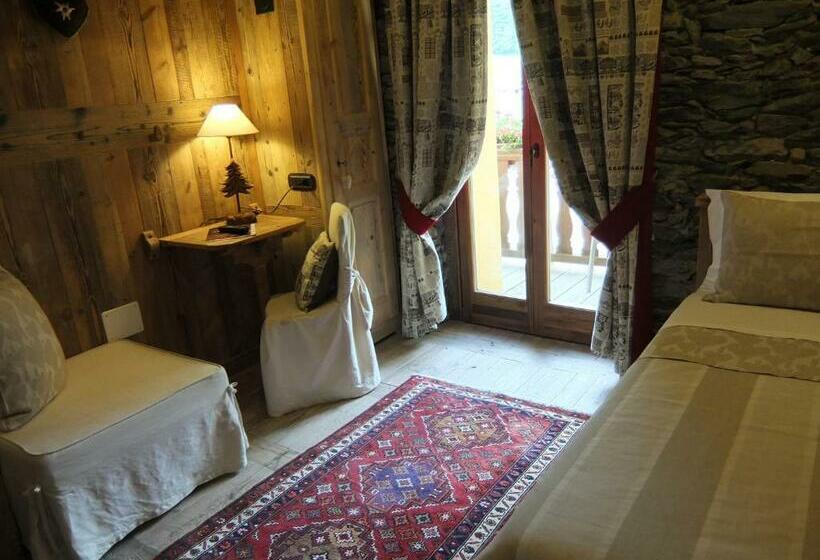 اتاق استاندارد یک تخته با بالکن, La Luge D'antan Maison D'hôtes & Spa
