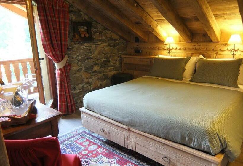 اتاق استاندارد با بالکن, La Luge D'antan Maison D'hôtes & Spa