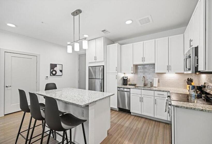 דירת דלוקס 2 חדרי שינה, Placemakr Downtown Austin