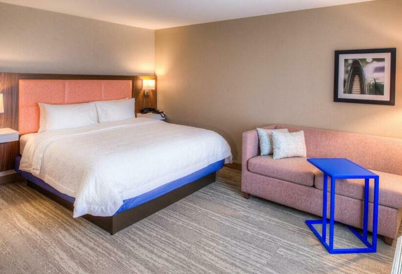 带大床的标准间, Hampton Inn & Suites Wixom