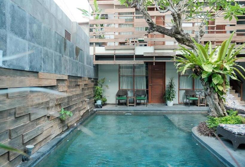 带大床的标准间, Semarandana Bedrooms And Pool
