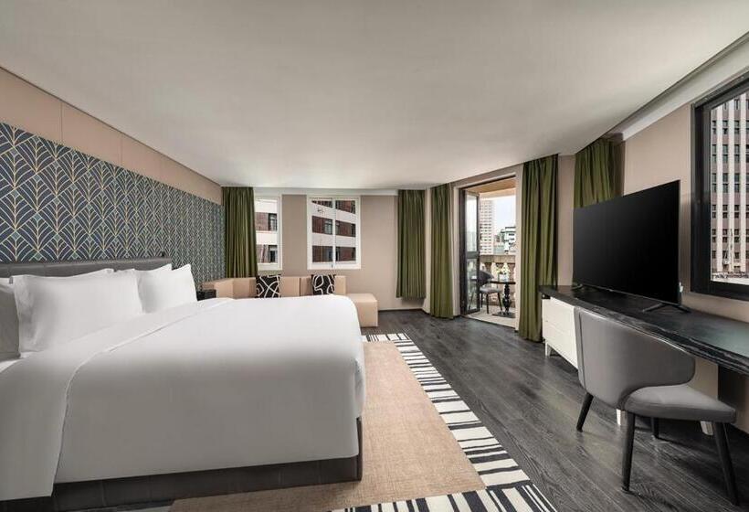 Superior suite with balcony, Jinglai Bushe Hotel Bund Nanjing West Road Shanghai