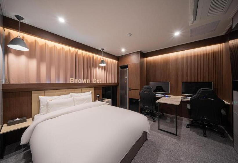 带大床的标准间, Sangju Brown Dot Hotel Sangju Branch