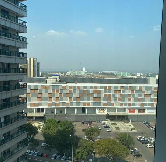 带1个卧室的豪华公寓, Apartamento Moderno E Aconchegante Com Vista Para A Esplanada