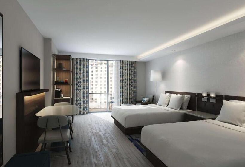 带2个双人床的标准工作室, Hyatt Centric Brickell Miami