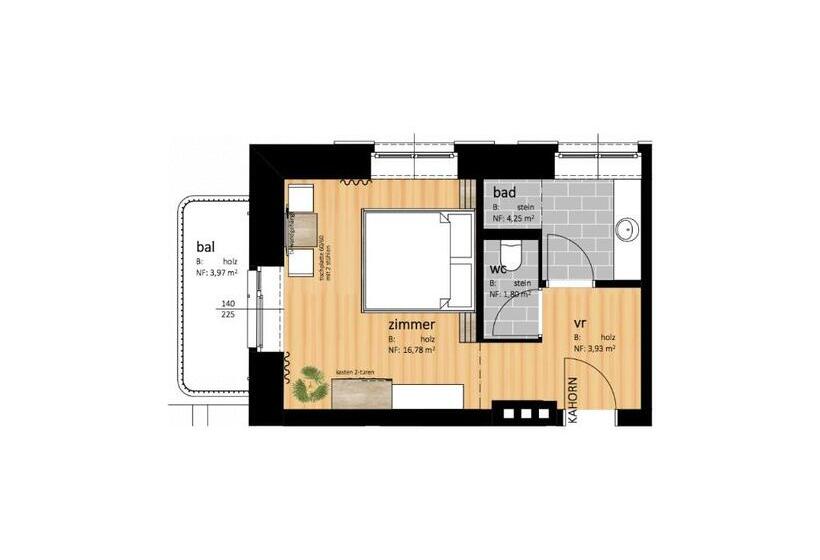 Номер Стандарт с Балконом, Zollhaus St Jakob Im Defereggental