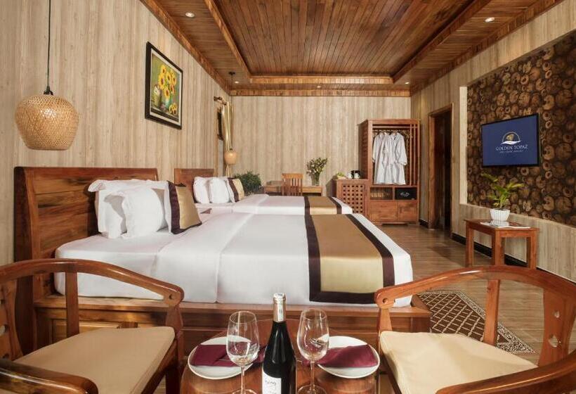 اتاق استاندارد با چشم‌انداز استخر, Golden Topaz Phu Quoc Resort