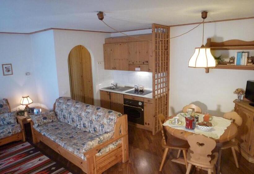 带1个卧室的公寓, Residence Casa Canazei