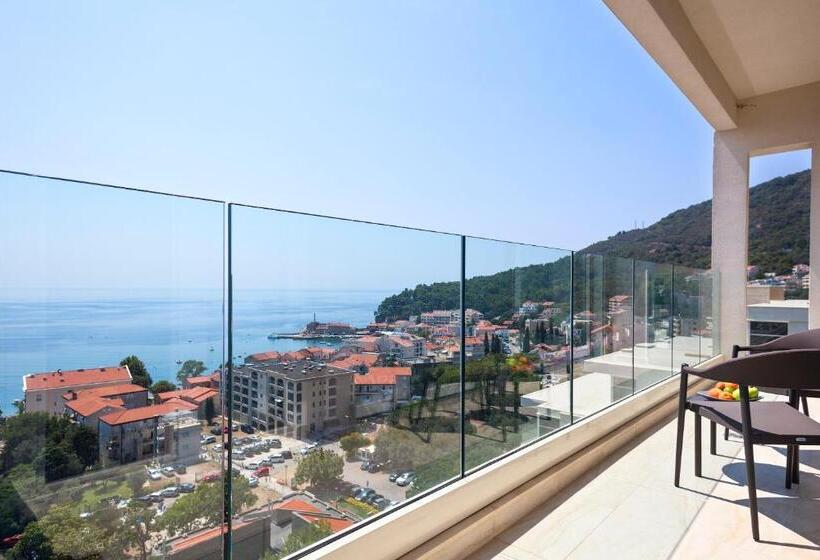 ویلای 1 خوابه با چشم‌انداز دریا, Ami Budva Petrovac