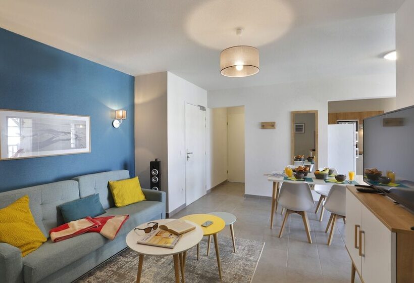 Апартаменты 2 Спальни, Résidence Néméa Le Marché De La Plage