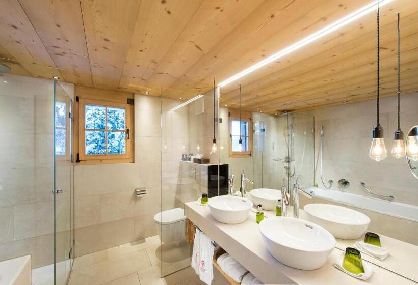 Quarto Deluxe Vista Montanha, Le Grand Chalet Gstaad