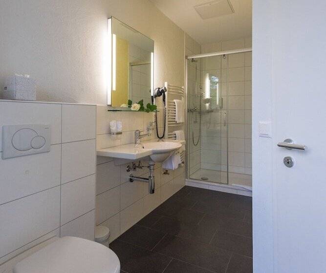 اتاق استاندارد با چشم‌انداز دریاچه, Parkhotel Gunten – Beach & Spa