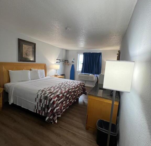 带大床的标准间, Economy 7 Inn   Norfolk