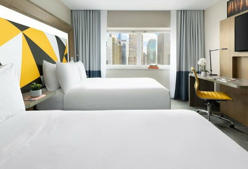 اتاق استاندارد با 2 تخت دوبل, M Social Hotel Times Square New York