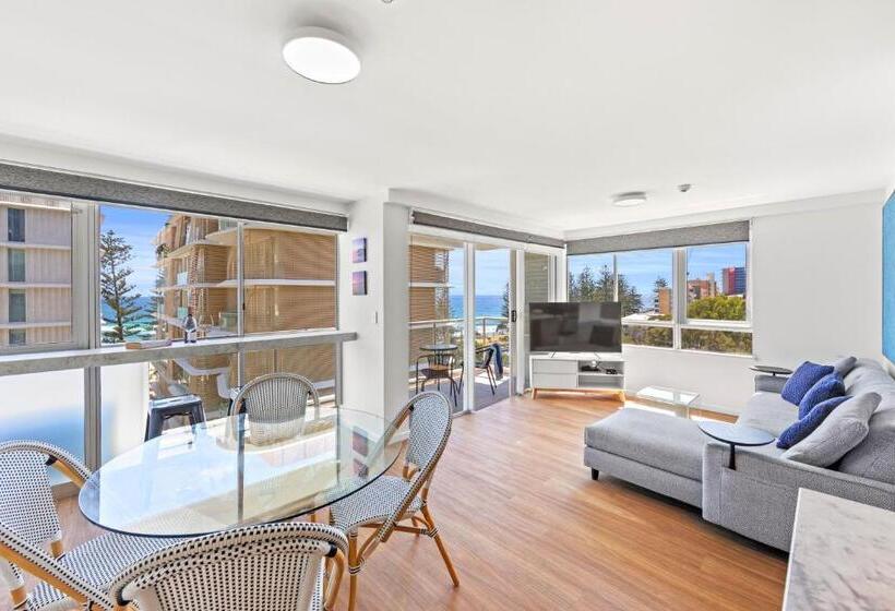Апартаменты Deluxe 1 Спальня Вид на Море, Burleigh Beach Tower
