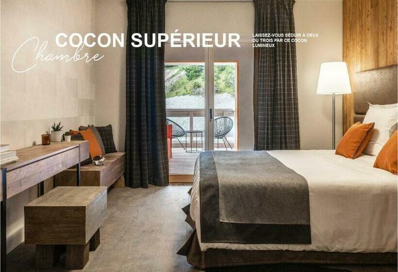 Номер Престиж, Ecrin Blanc Resort Courchevel   Aquapark