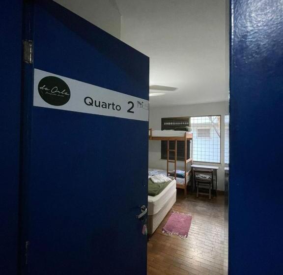 스탠다드 4인용 룸 공용 욕실, Da Orla Pampulha Hostel