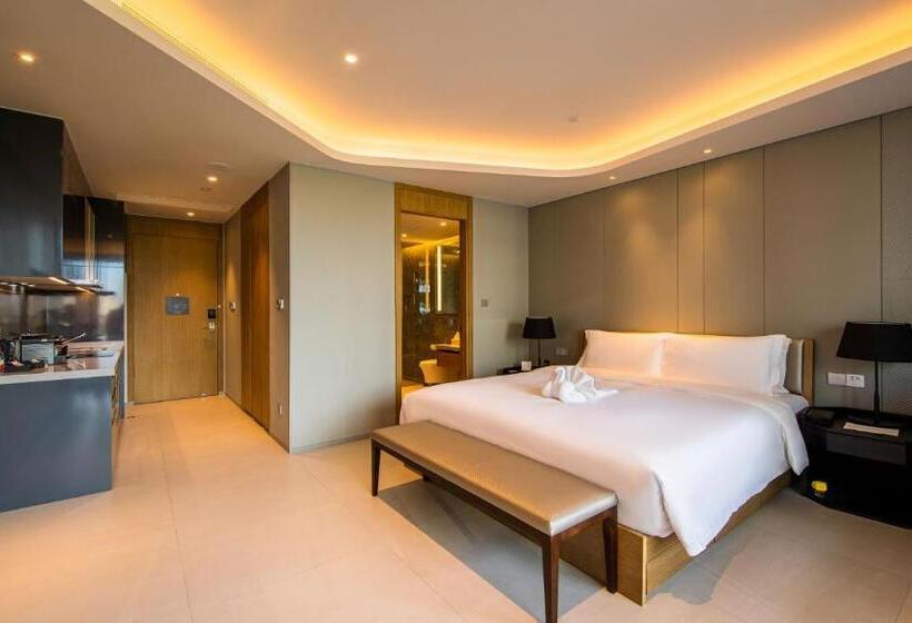 استودیو استاندارد با چشم‌انداز باغ, Oakwood Apartments Sanya