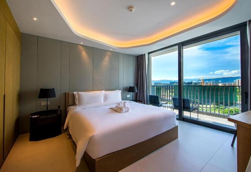 آپارتمان 3 خوابه با چشم‌انداز دریا, Oakwood Apartments Sanya