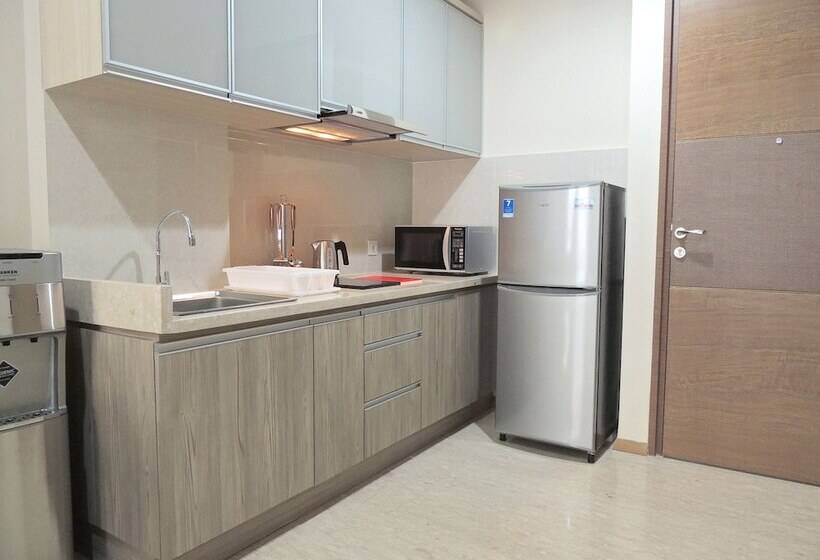 침실 1개 가든 전망 아파트, Grande Valore Hotel Cikarang