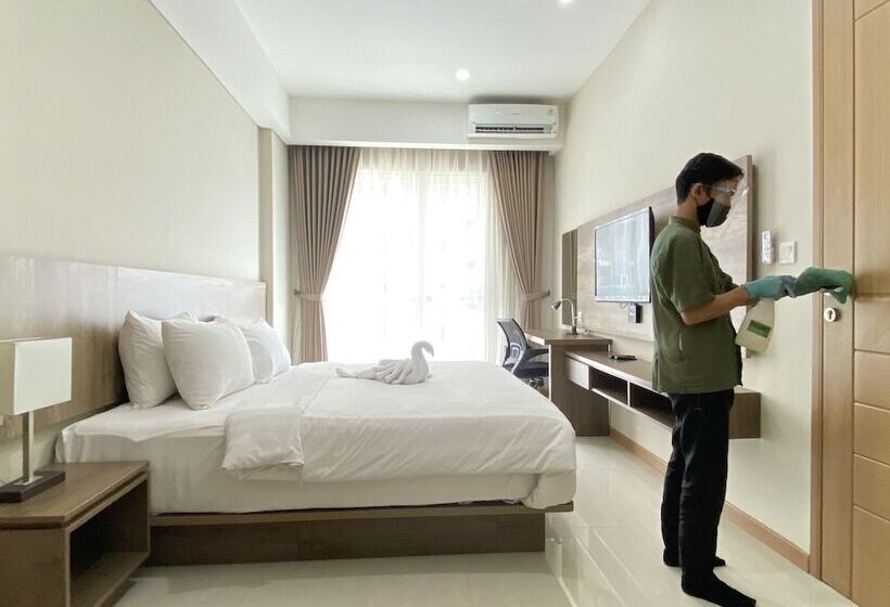 침실 1개 가든 전망 아파트, Grande Valore Hotel Cikarang