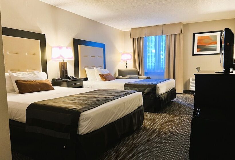 Номер Стандарт 2 Двуспальные Кровати, The Plaza On The Pike Hotel Atlantic City West By Oyo