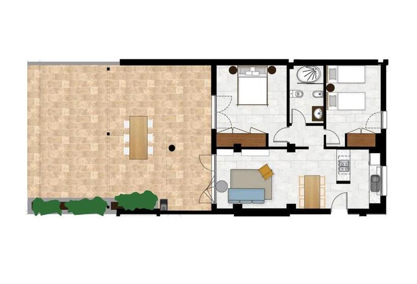 ２ベッドルームアパートメント, Dormio Resort Costa Blanca Beach & Spa