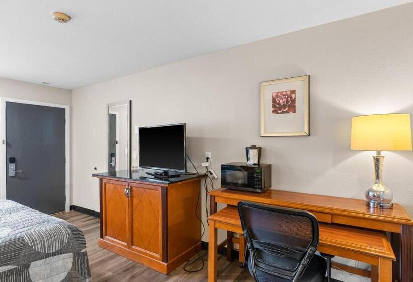 스탠다드 룸 킹사이즈 침대, Basecamp Puyallup A Travelodge By Wyndham