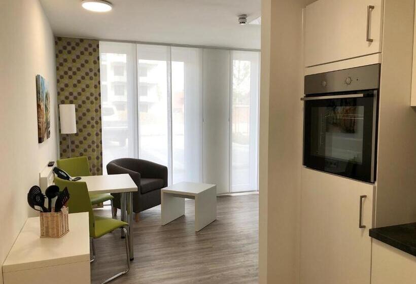 Апартаменты 1 Спальня с Террасой, Adapt Apartments Braunschweig