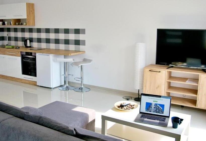 Апартаменты 1 Спальня, Zielone Apartamenty Katowice Chorzów