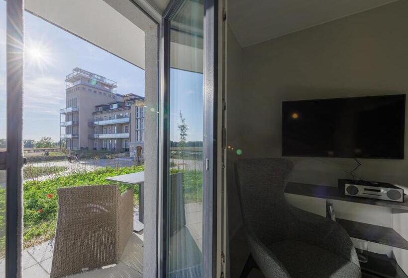 테라스가 있는 2 베드룸 아파트, Apartmentanlage Zwei Wasser  Strandhaus