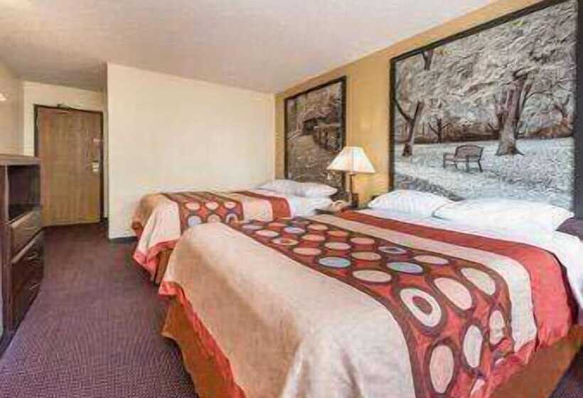 스탠다드 룸 더블 침대 2개, Super 8 By Wyndham Franklin/middletown Area