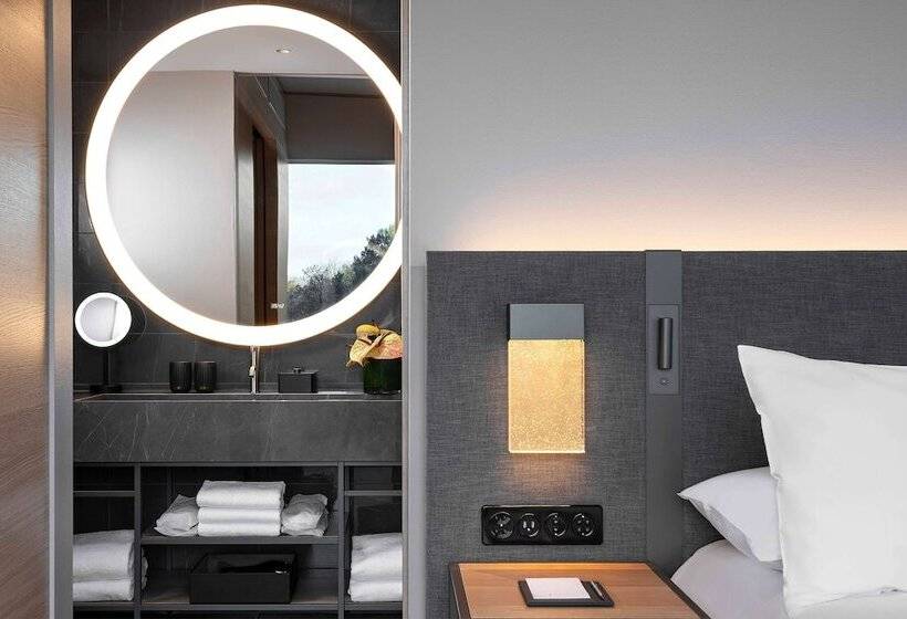 اتاق استاندارد با تخت دوبل و چشم‌انداز پارک, Hyatt Regency Zurich Airport Circle
