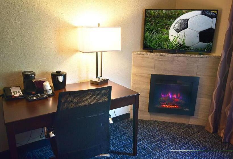 带大床的套房, Best Western Plus Flint Airport Inn & Suites