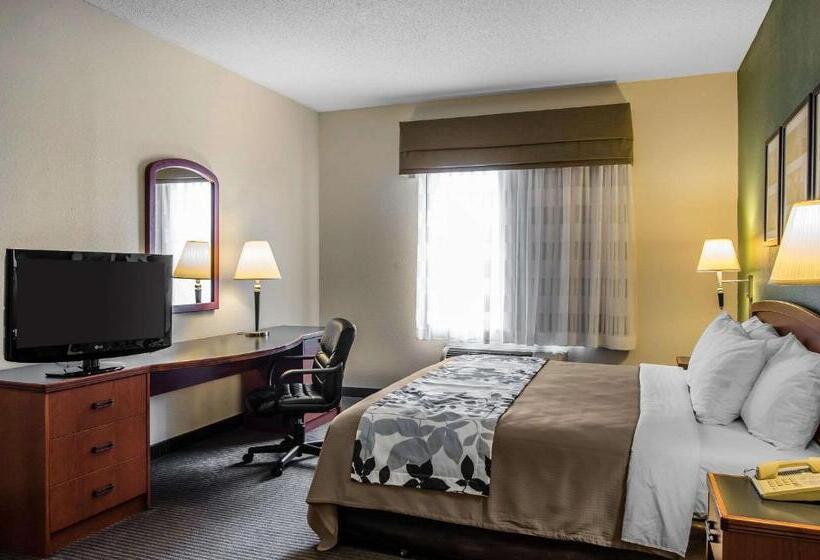 带大床的标准间, Sleep Inn & Suites Danville Hwy 58