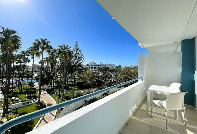 דירת 2 חדרי שינה עם נוף לבריכה, Aparthotel Playa del Sol - Adults Only