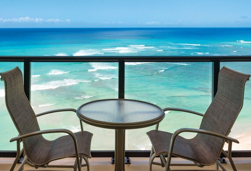 俱乐部套房海洋风景, Outrigger Waikiki Beach Resort
