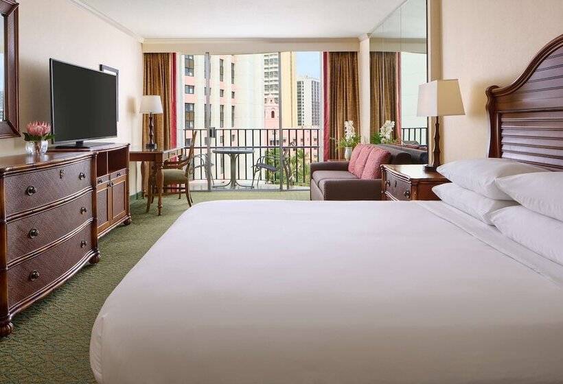 带城市景观及双人床的标准房间, Outrigger Waikiki Beach Resort