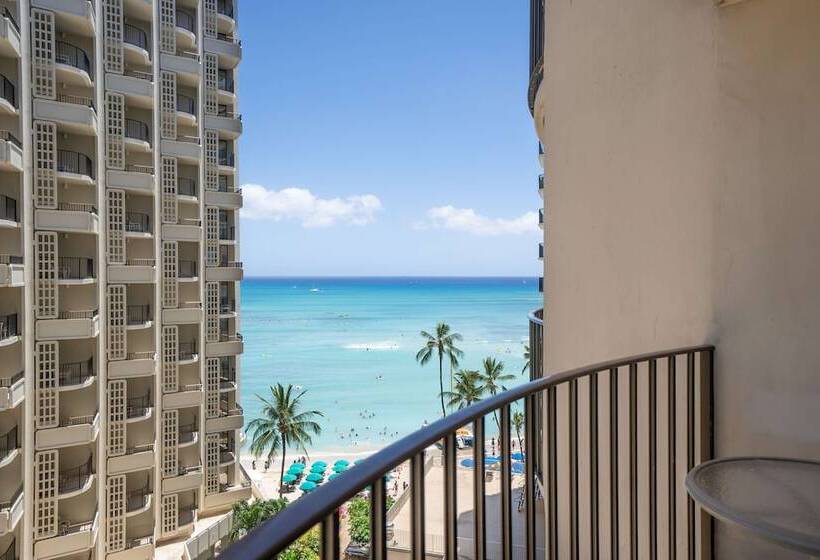 侧面海景俱乐部房间, Outrigger Waikiki Beach Resort