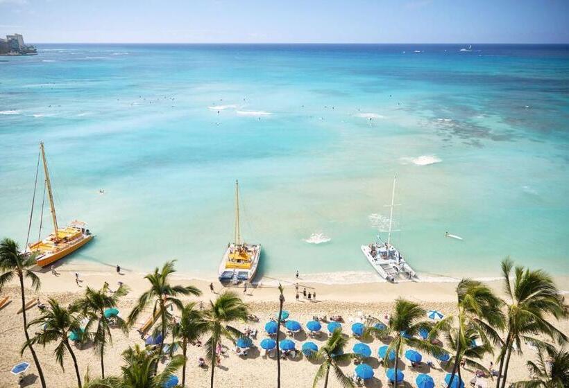 带海景的俱乐部房间, Outrigger Waikiki Beach Resort