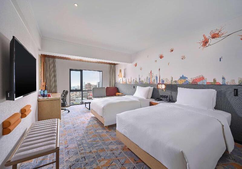 Номер Стандарт Вид на Город, Hilton Garden Inn Guangzhou Tianhe