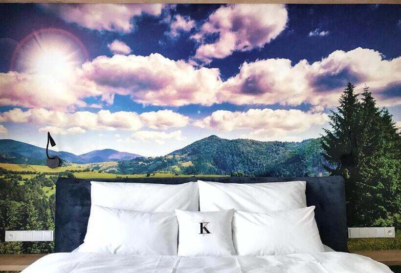 标准间带阳台, Wellness Penzion Lázně Kvilda