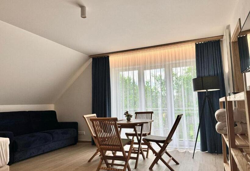 带阳台套房, Wellness Penzion Lázně Kvilda