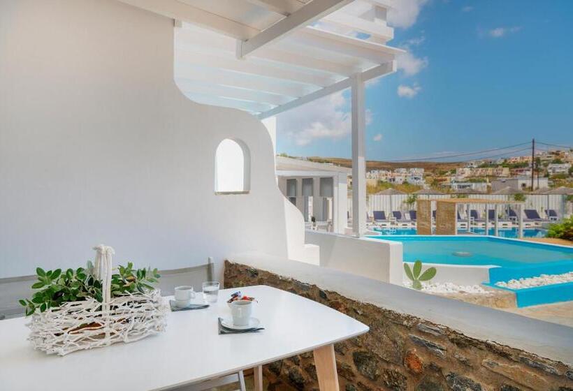 Family flat with pool view, Aegean Paradiso Vacation Club   Adults Only