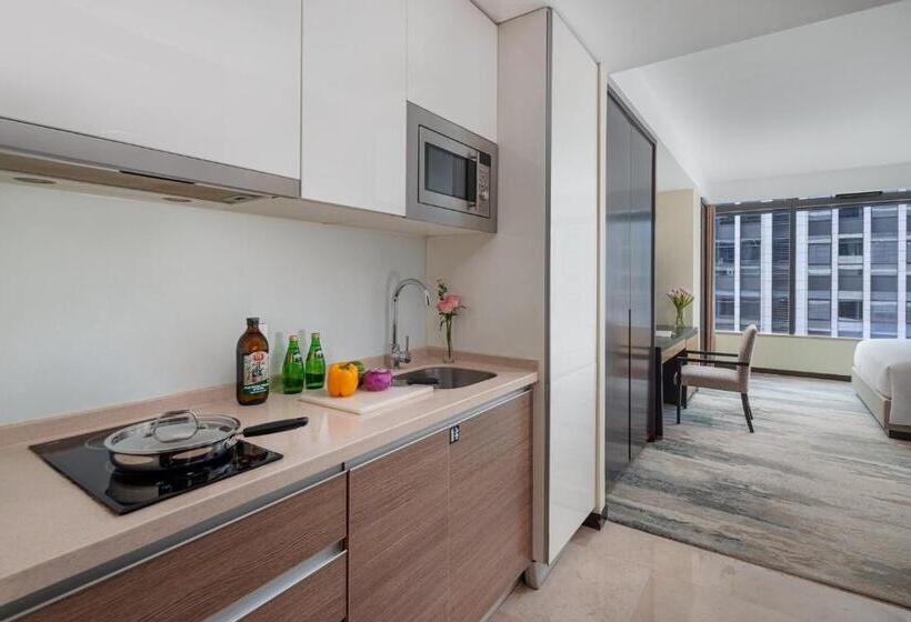 Студио Executive, Oakwood Residence Hangzhou   Close To Westlake And Yellow Dragon Stadium