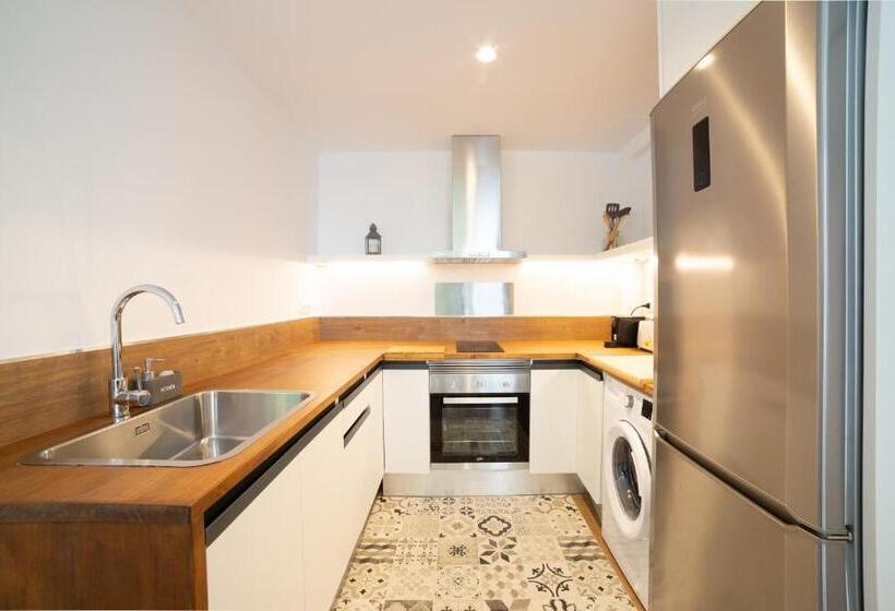 带1个卧室带花园景观的公寓, Apartaments Voralmar