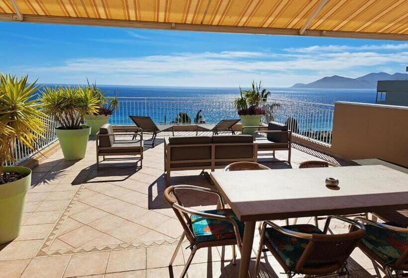 1침실 테라스 아파트 바다 전망, Residence Veles Plage