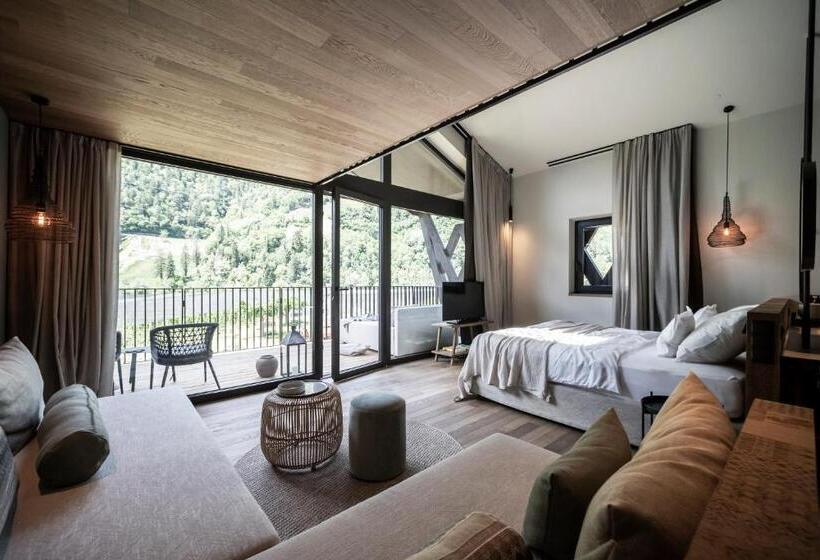 غرفة قياسية مزوَّدة بشُرفة, Apfelhotel Torgglerhof
